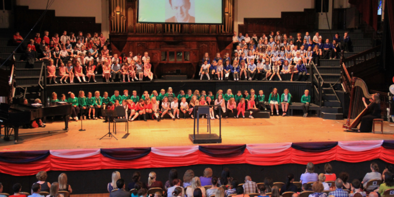 Britton School concert at Middlesbrough Town Hall main stage